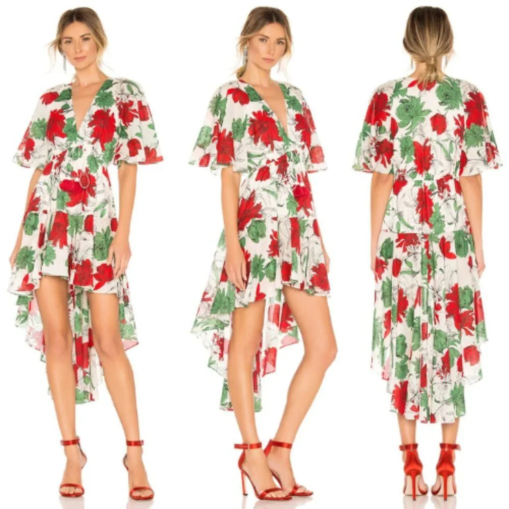 Alexis Idella Mini Dress in Garden Ivory 17557